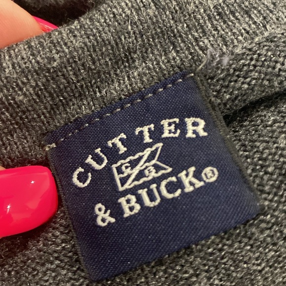 Cutter & Buck Solid Maxi Cashmere skirt , Charcoal Gray, Tie Front | Size Medium - Picture 9 of 10